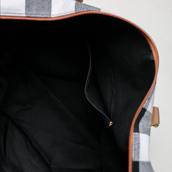 Buffalo Plaid Weekender Duffle Bag - Picture 7 of 9